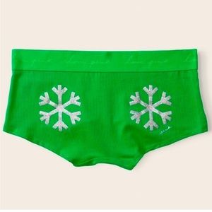 NWT 🏷️ PINK Victoria’s Secret Holiday Logo Boy-short